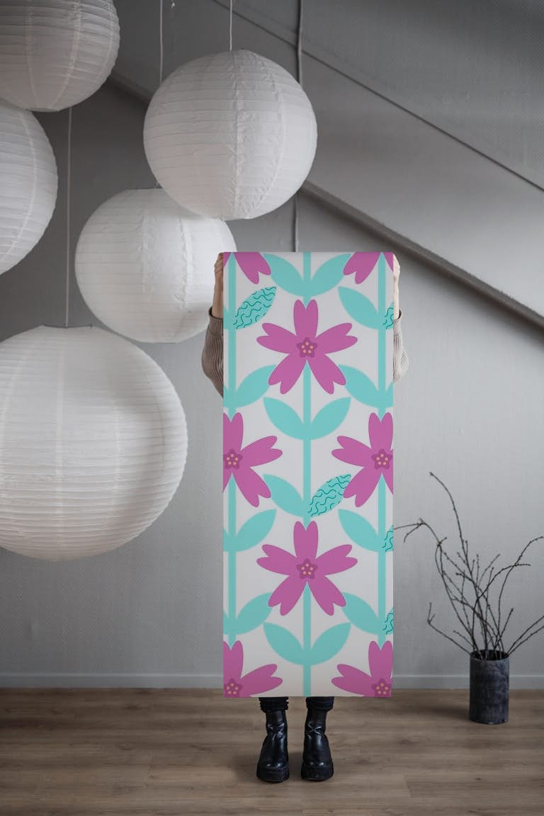 Malva Spring wallpaper roll