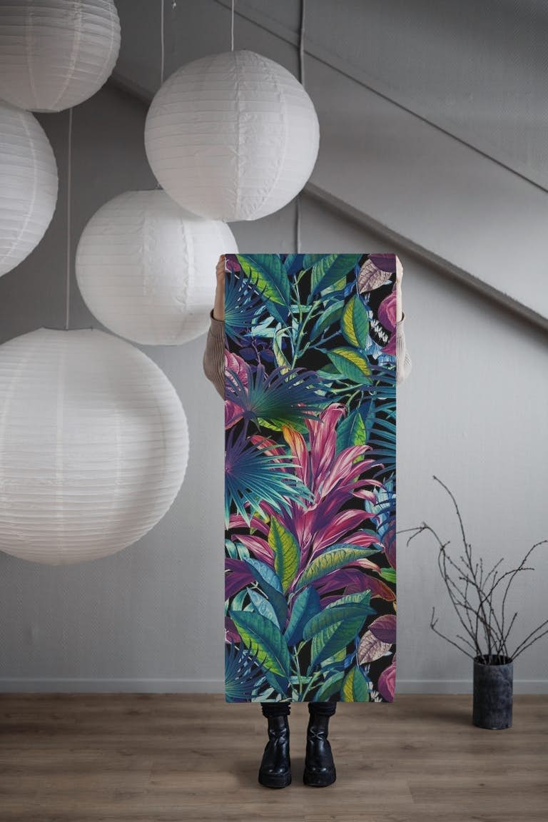 Tropical Garden XV - Night wallpaper roll