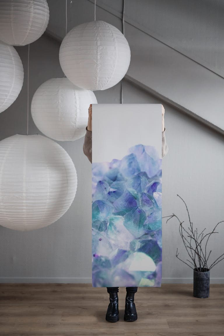 Iridescent Quartz Crystal 1 wallpaper roll