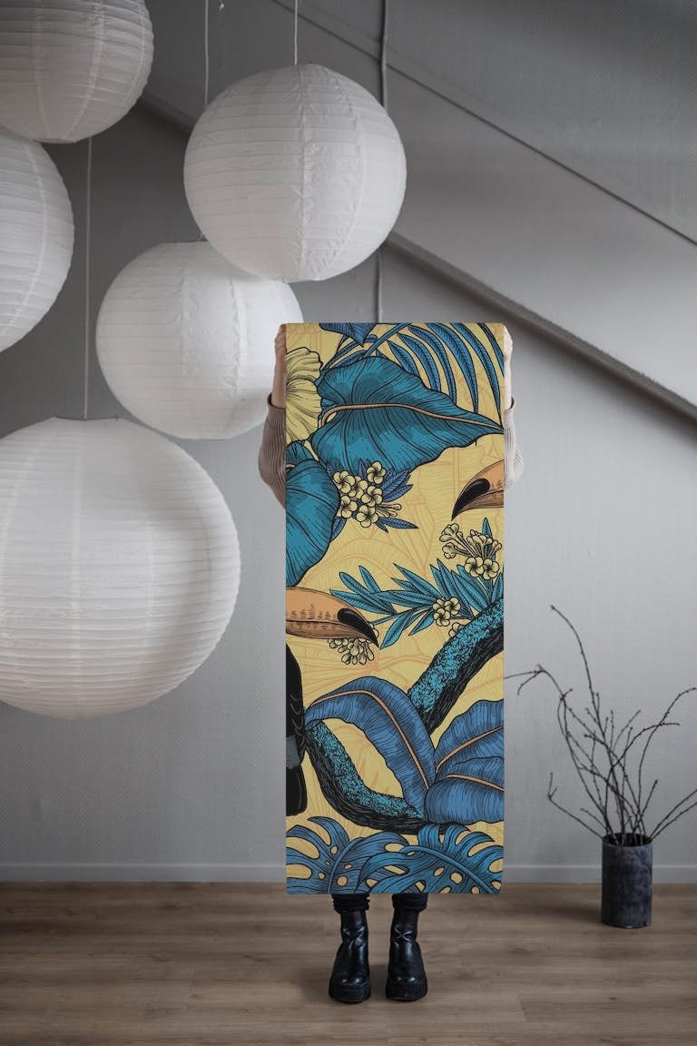 Toucan garden 3 wallpaper roll