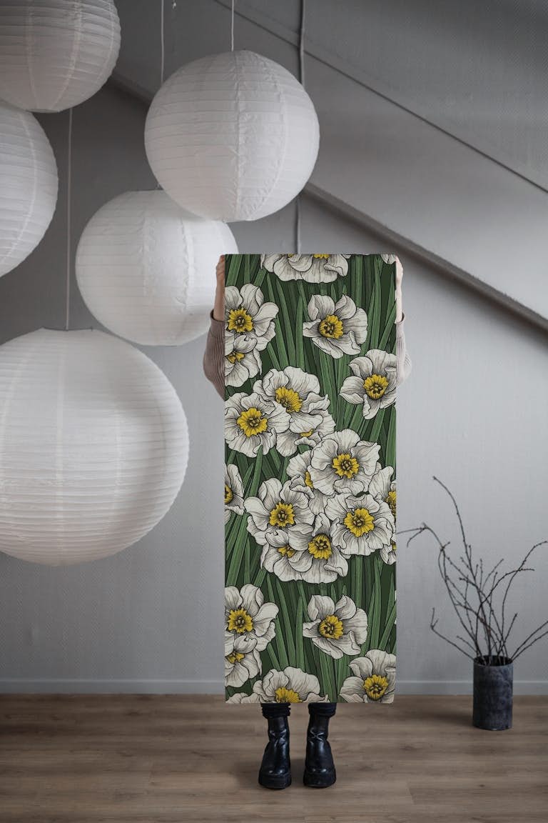 Daffodils papiers peint roll