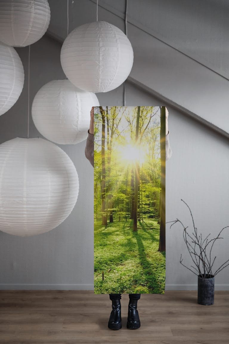 Spring forest behang roll