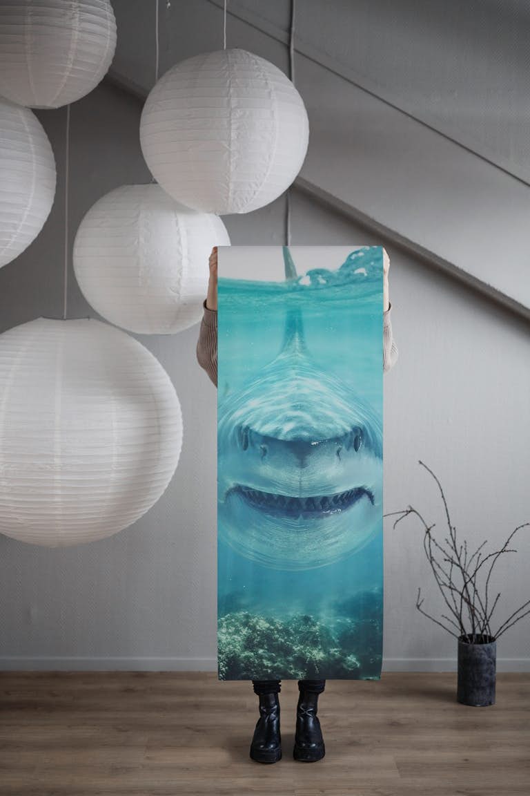 Great white shark II wallpaper roll