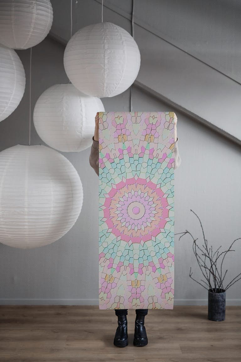 Arabesque Candy Mosaic Mandala papiers peint roll