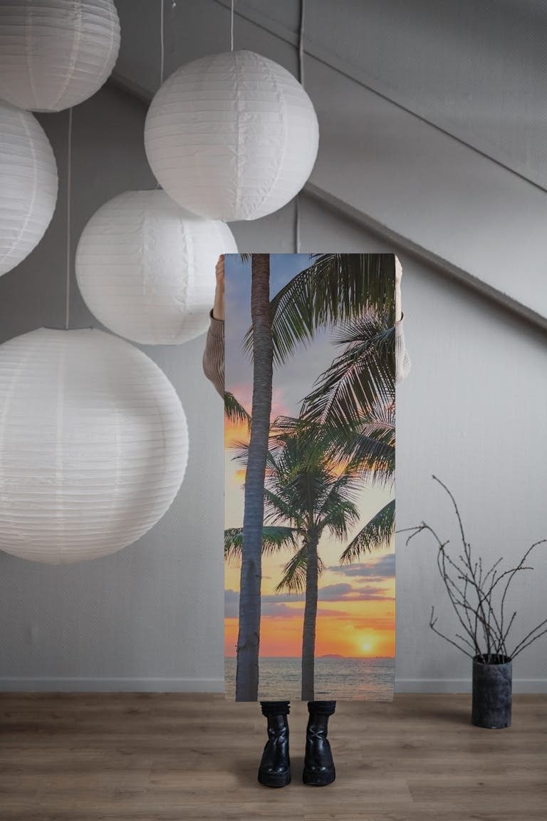Island Sunset wallpaper roll