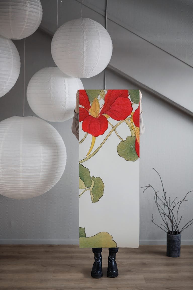 Warm Color Japan Floral wallpaper roll