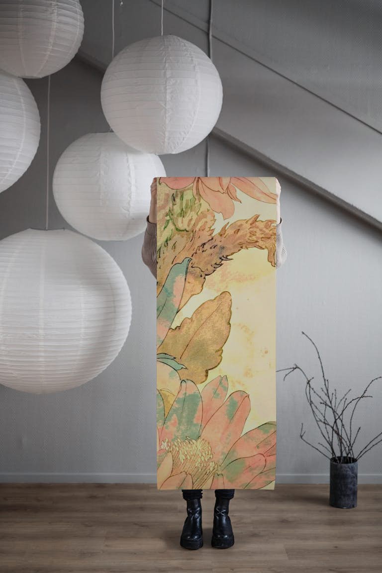 Japandi Flowers wallpaper roll