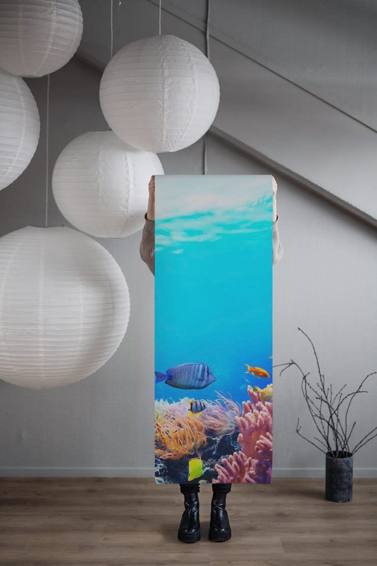Underwater sea world wallpaper roll