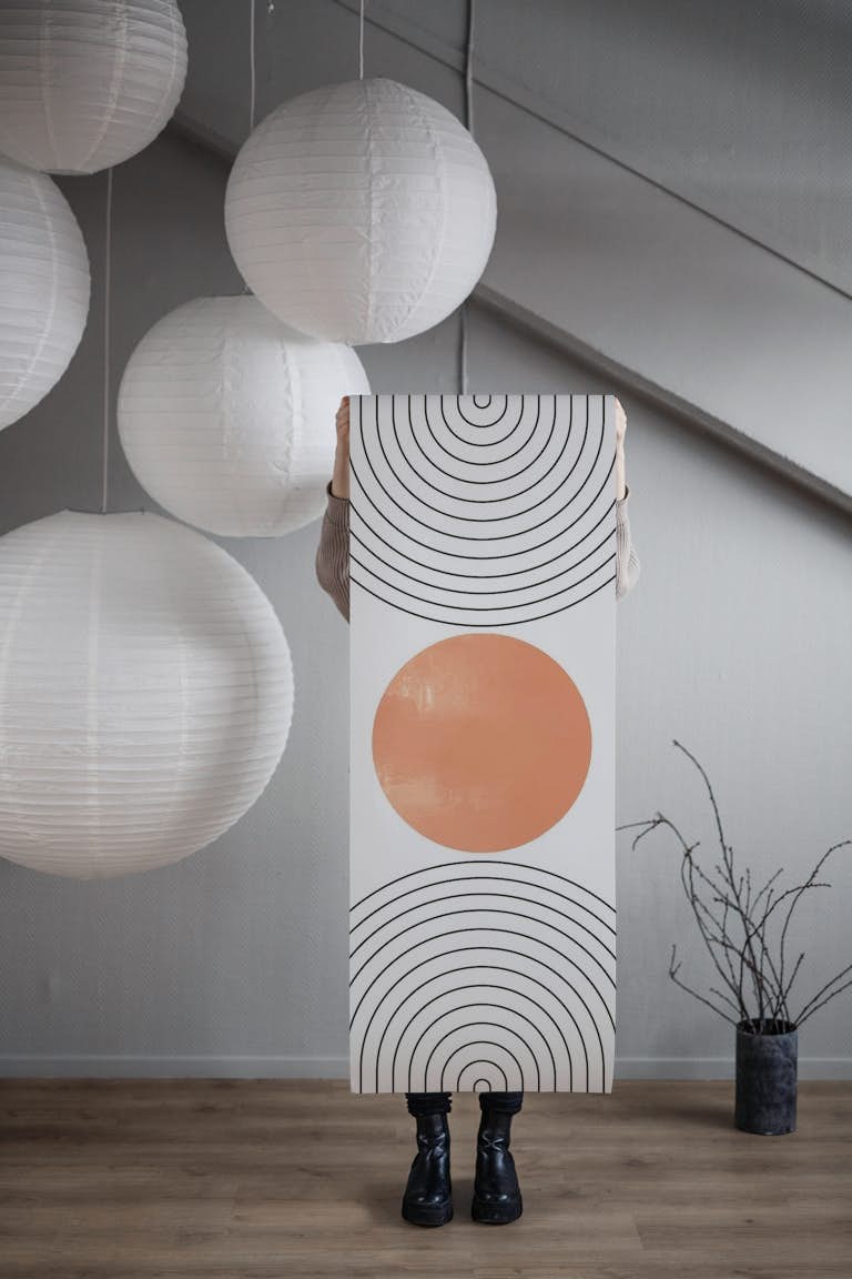 Mid Century Sphere wallpaper roll