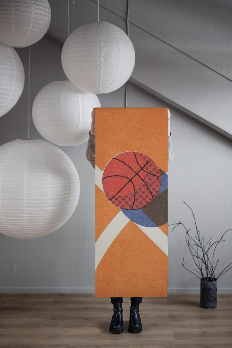 BALLS Basketball - indoor I wallpaper roll