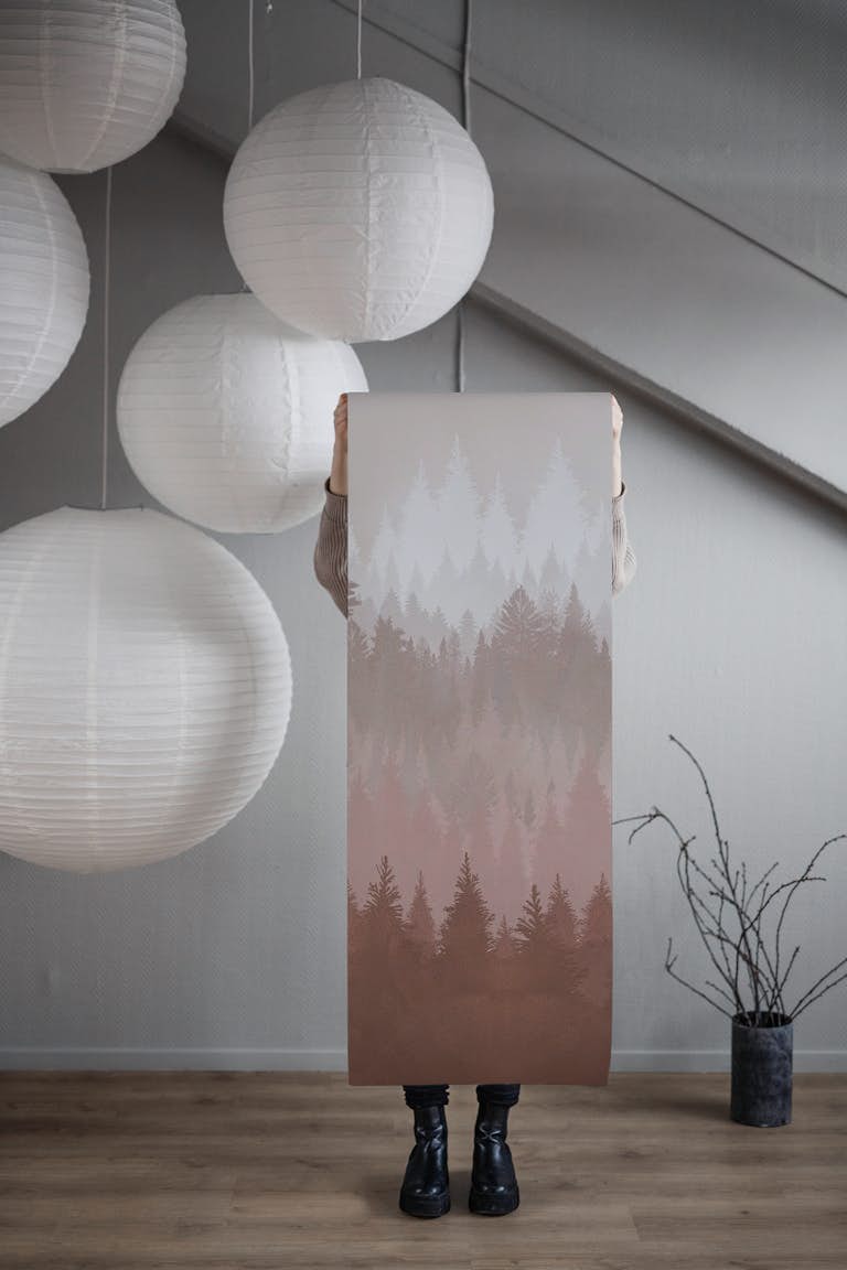Forest Brun wallpaper roll