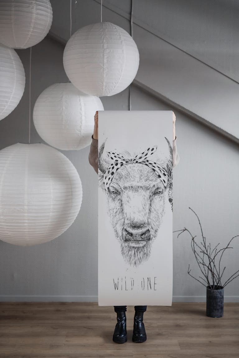 Wild one wallpaper roll