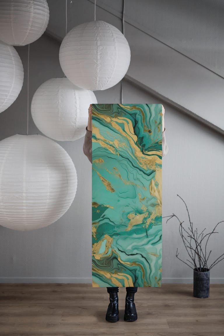 Turquoise Summer Ocean wallpaper roll