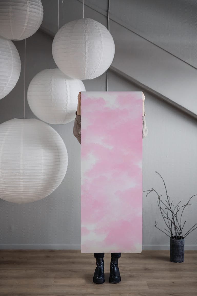 Celestial Pink Clouds papel de parede roll