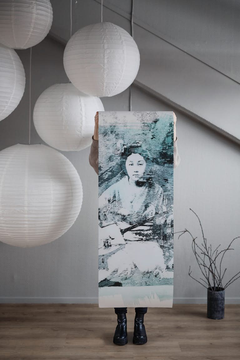 Geisha Garden wallpaper roll