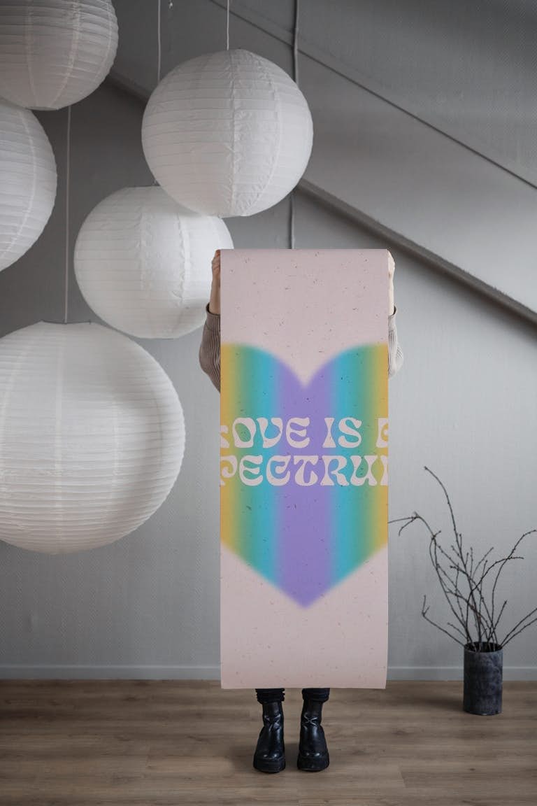 Love is a Spectrum wallpaper roll