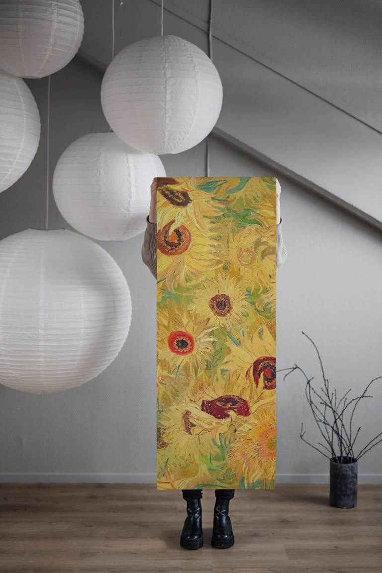 Van Gogh Sunflowers Garden 1 wallpaper roll