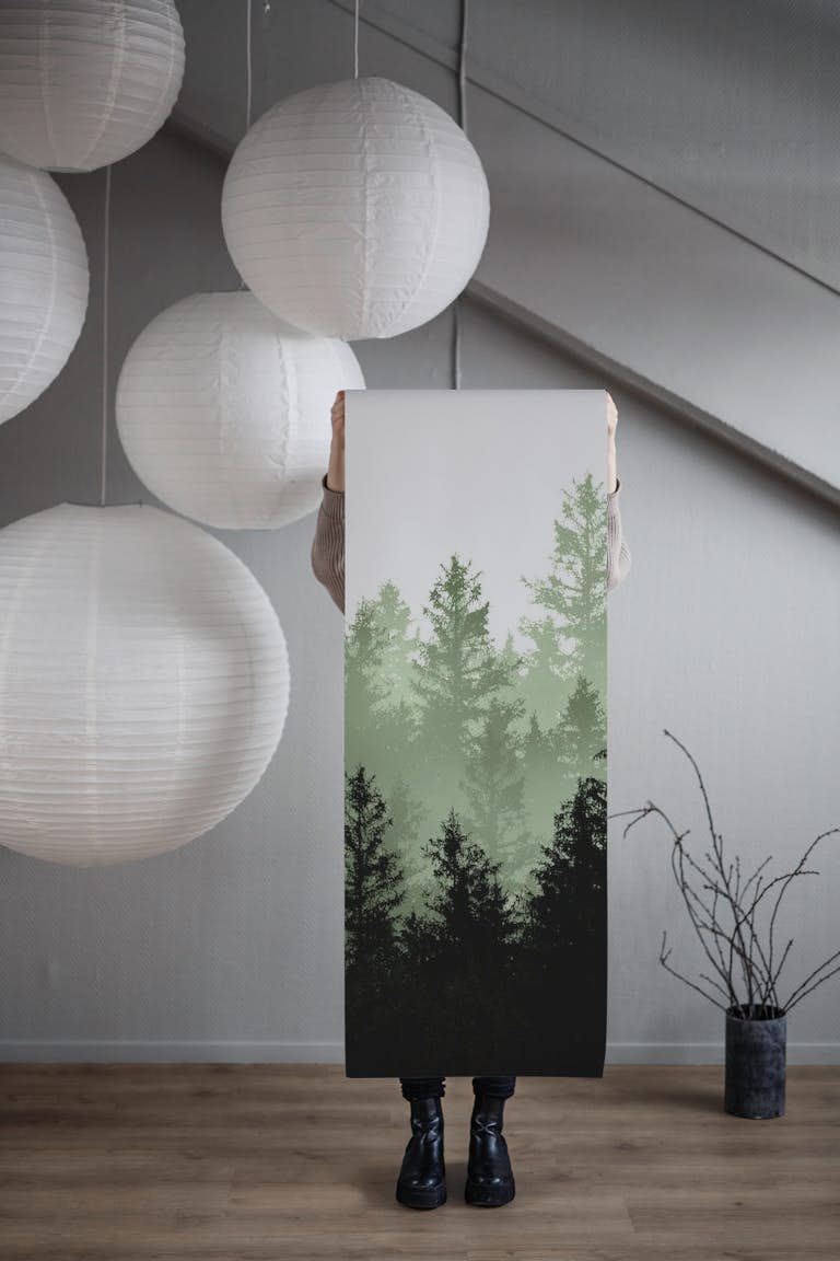 Green Forest Dream 1 wallpaper roll
