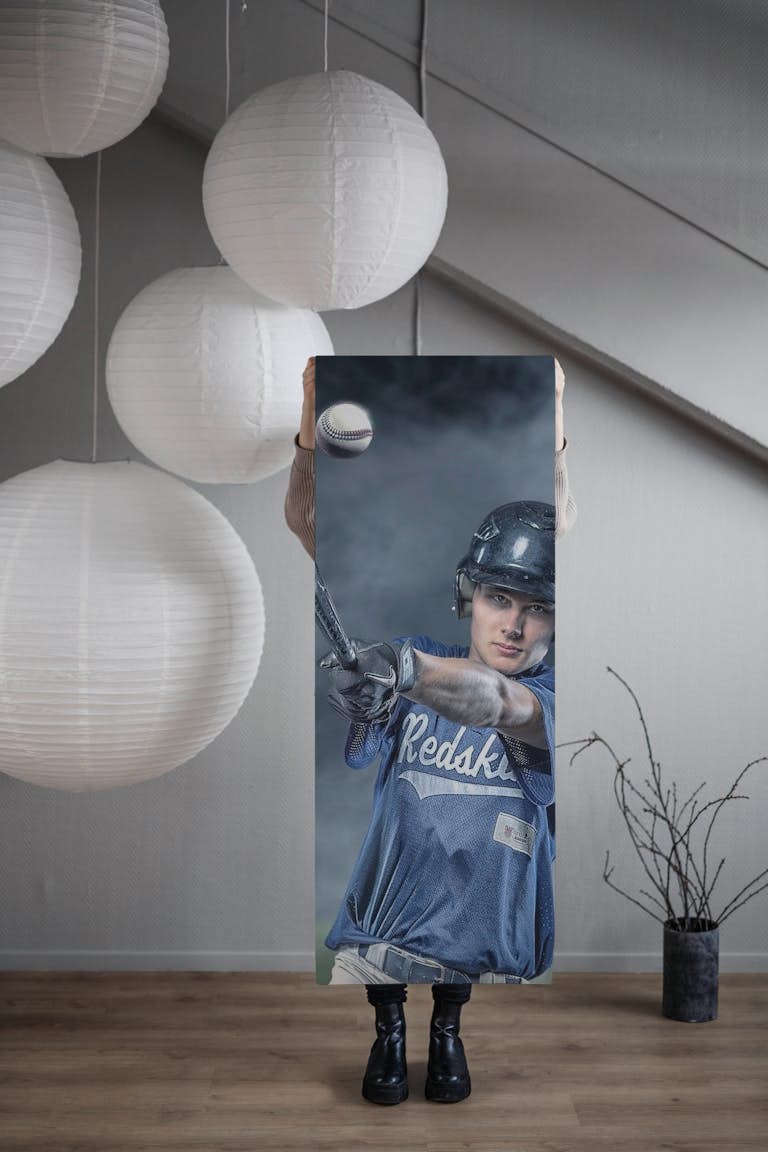 BaseballHit wallpaper roll