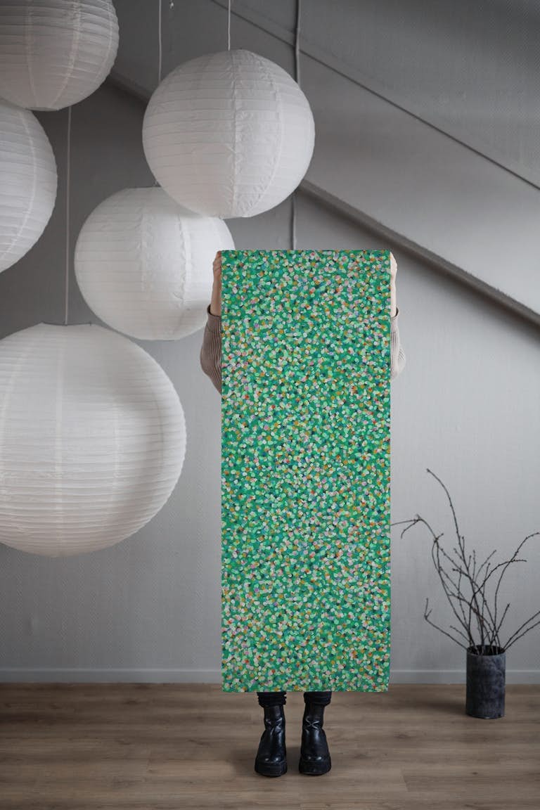 Party Spot Emerald wallpaper roll