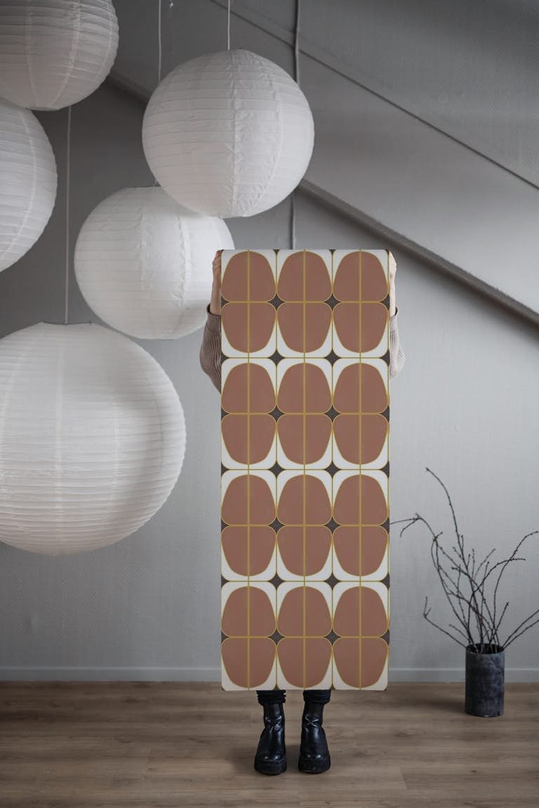 Elegant Sassy Seventies Tiles wallpaper roll