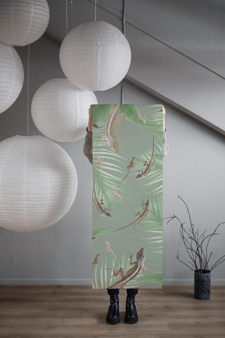 Gecko Jungle Dream 2 wallpaper roll