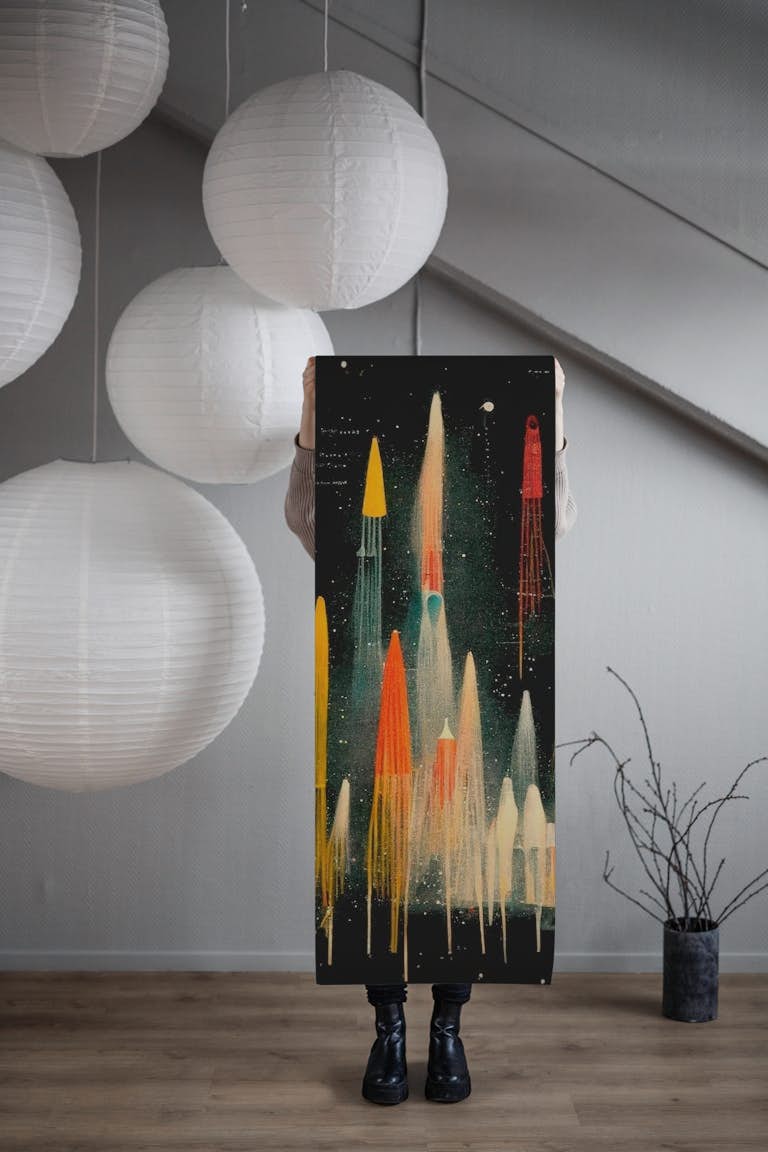 Rockets wallpaper roll