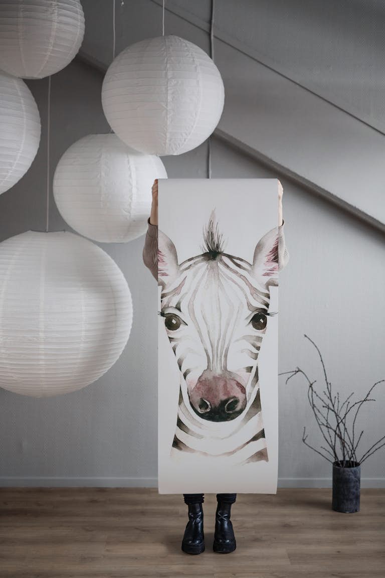 Cute Zebra wallpaper roll