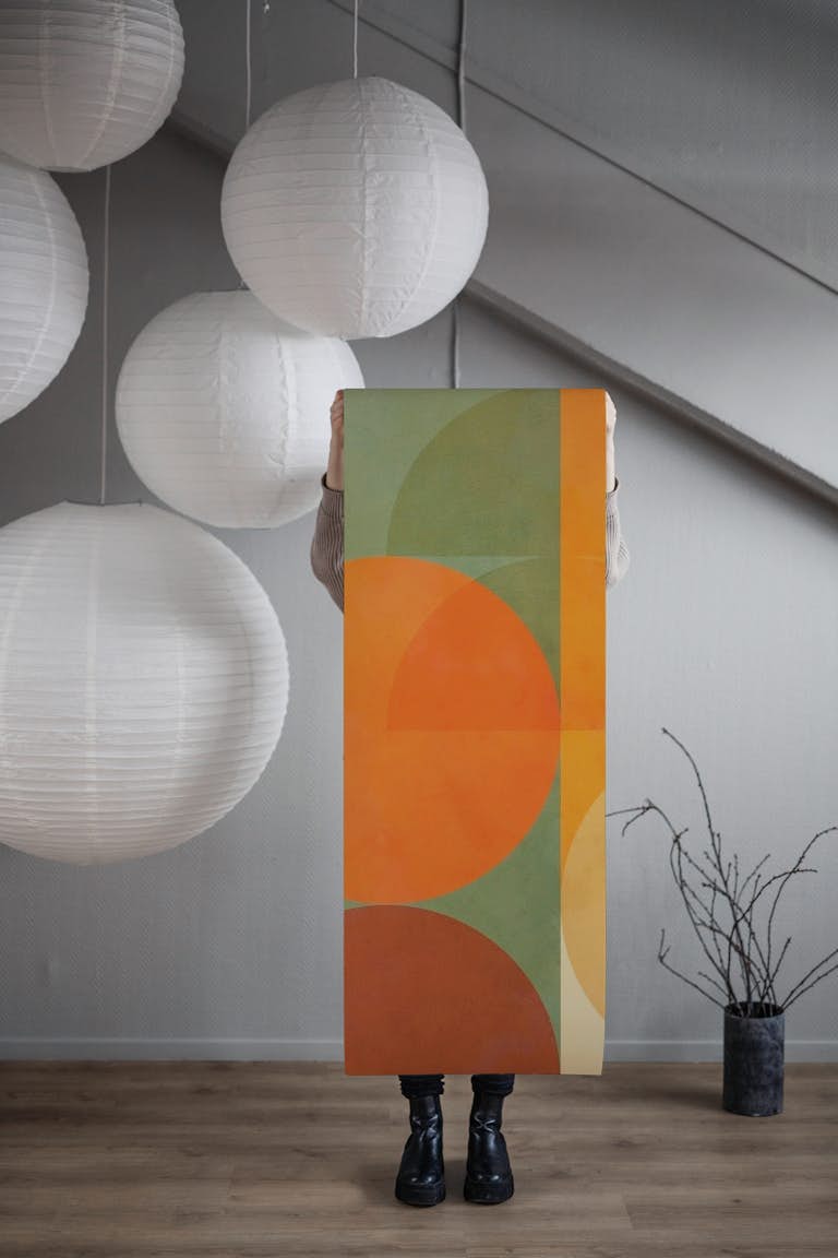 Mid-Century Fall Colours 2 • Mural tapete roll