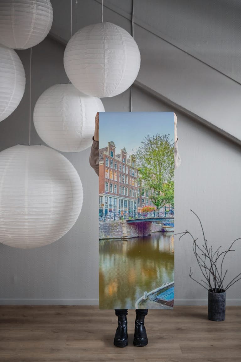 Waterway Symphony of Amsterdam behang roll