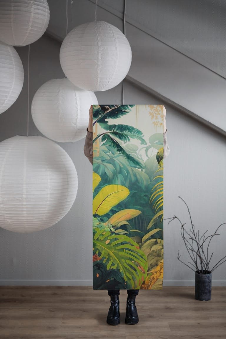 Light in the jungle wallpaper roll