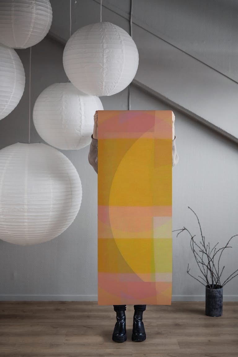Pastel Bauhaus papiers peint roll