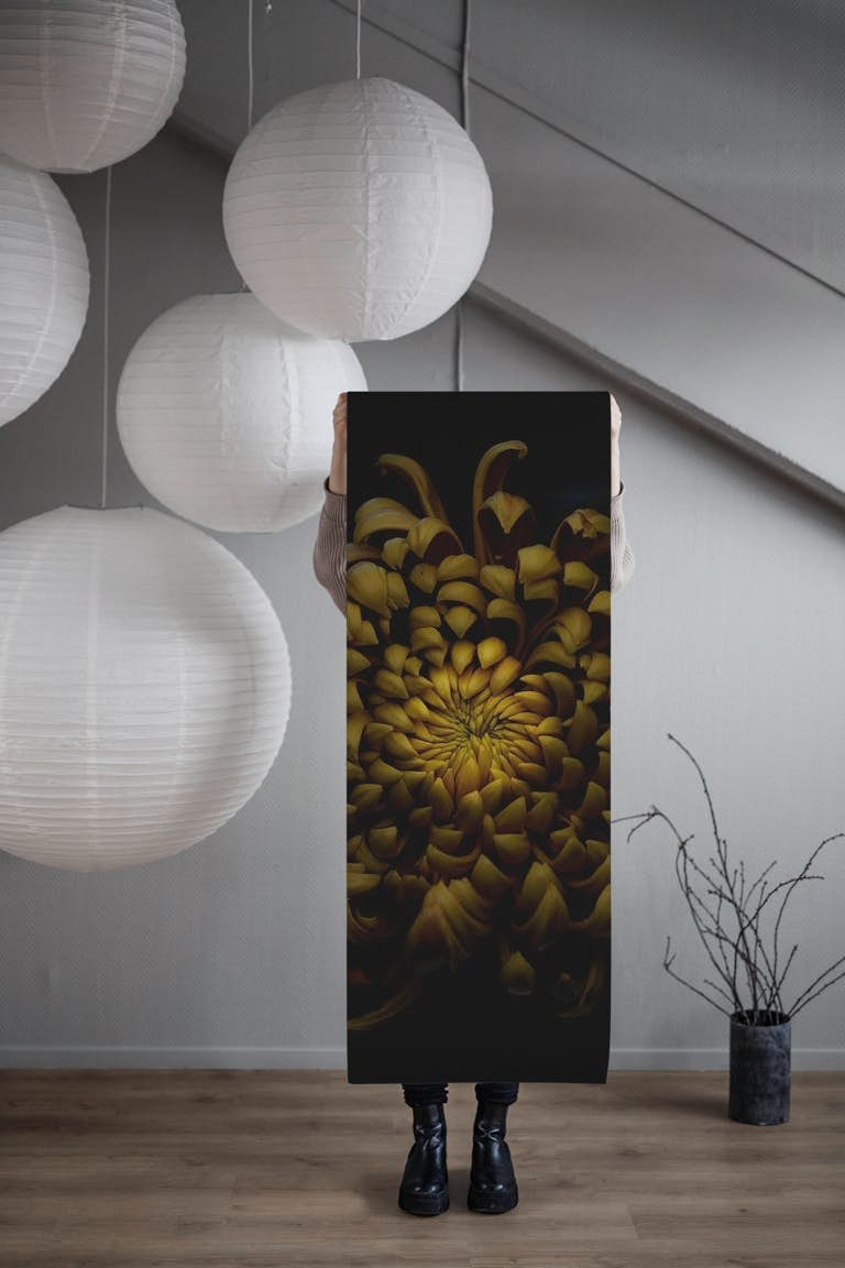 Chrysanthemum papel de parede roll