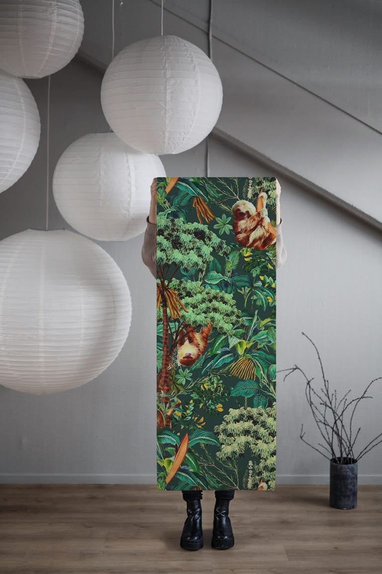 Sloths of the Rainforests tapeta roll