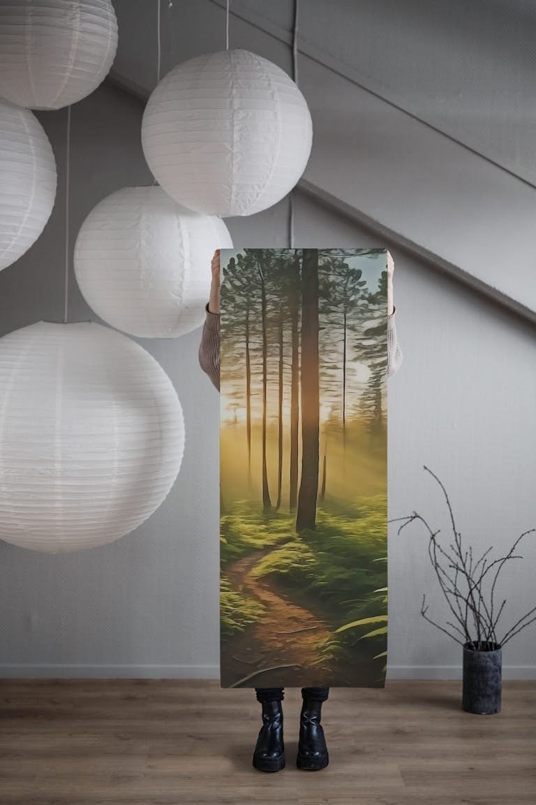 Forest Sunset New wallpaper roll