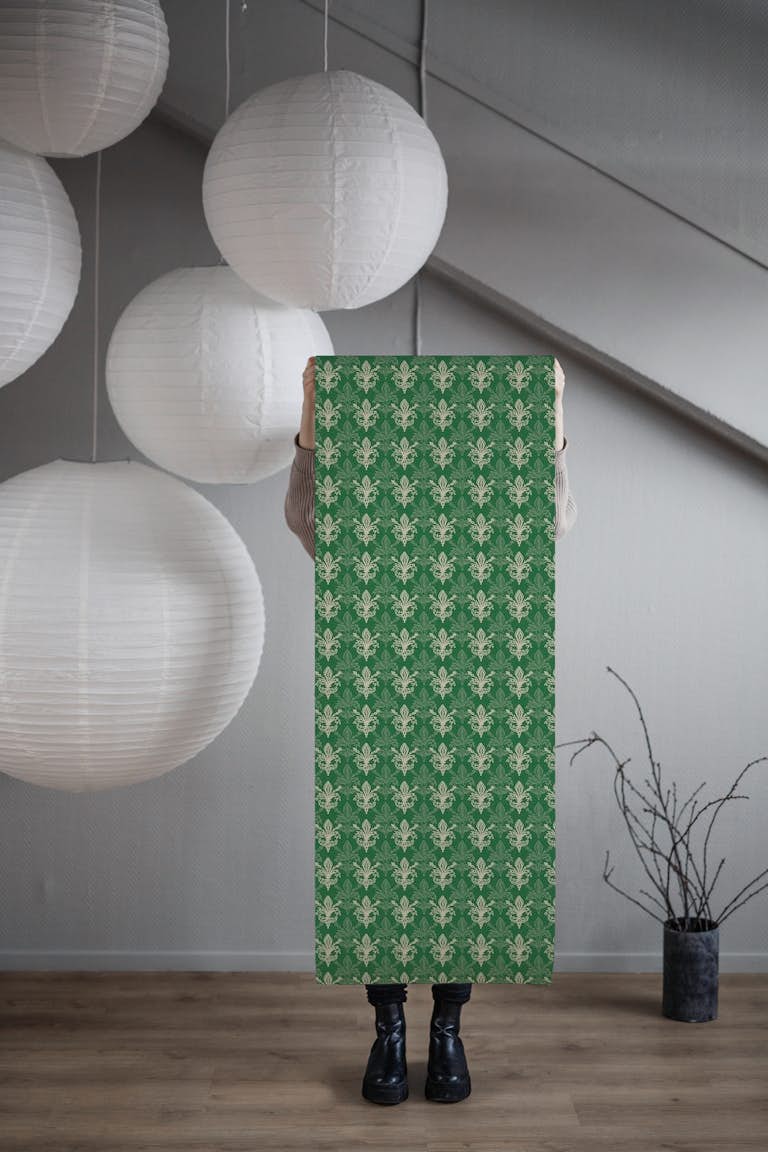 Fleur de Lis wallpaper roll