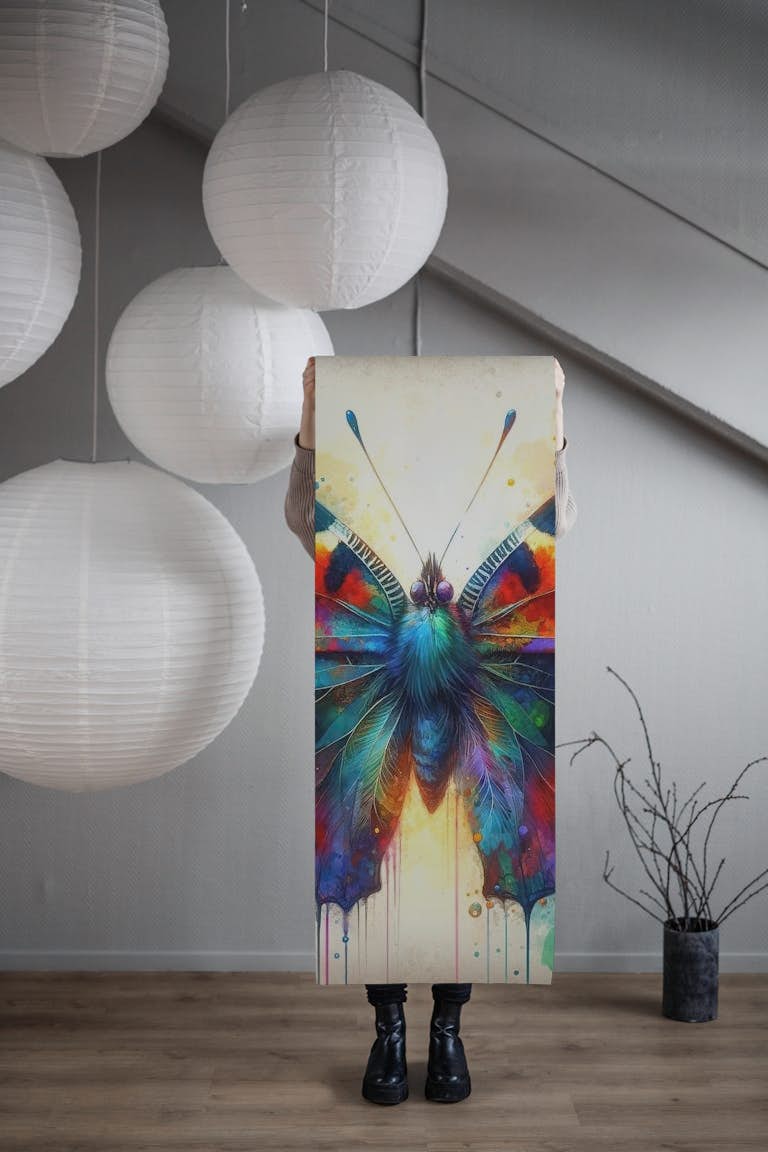 Watercolor Butterfly behang roll
