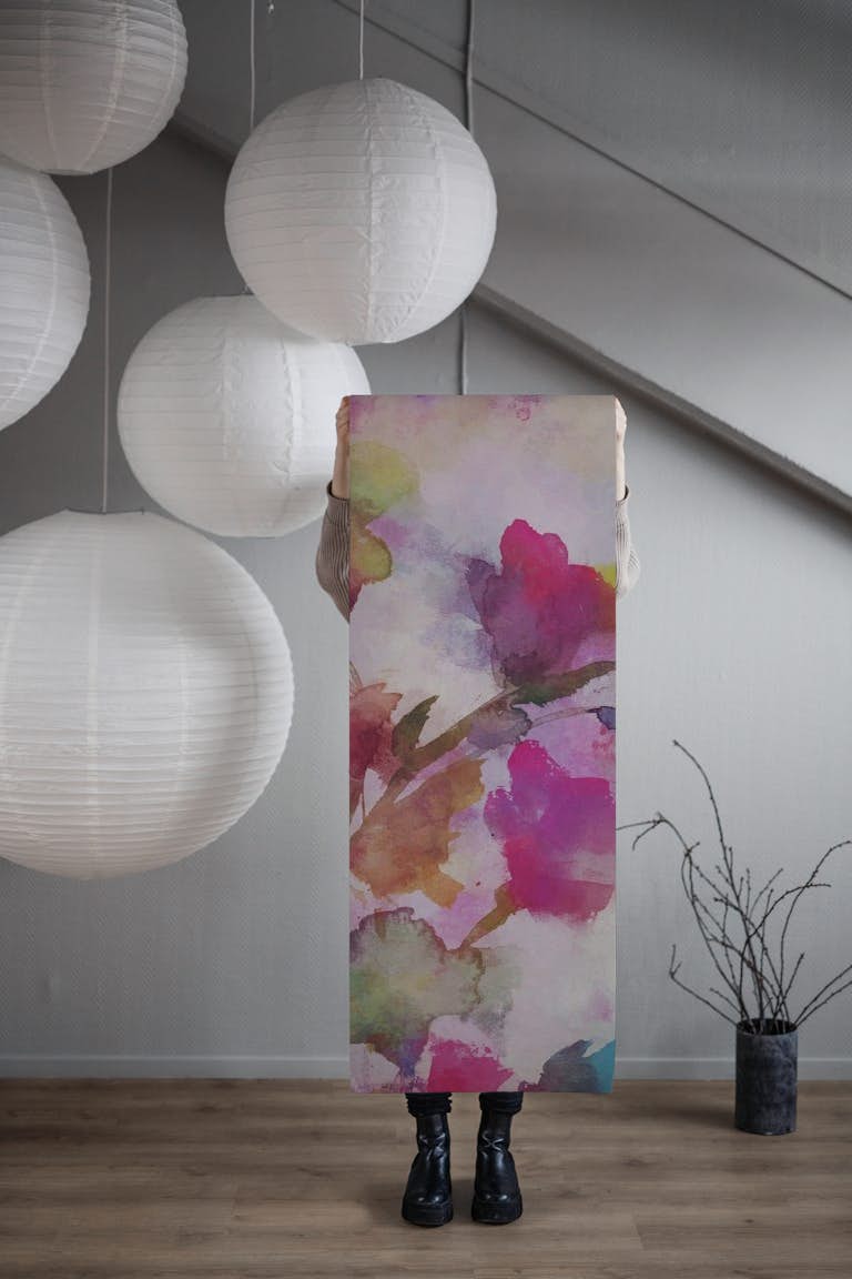 Romantic Flowers 1 wallpaper roll