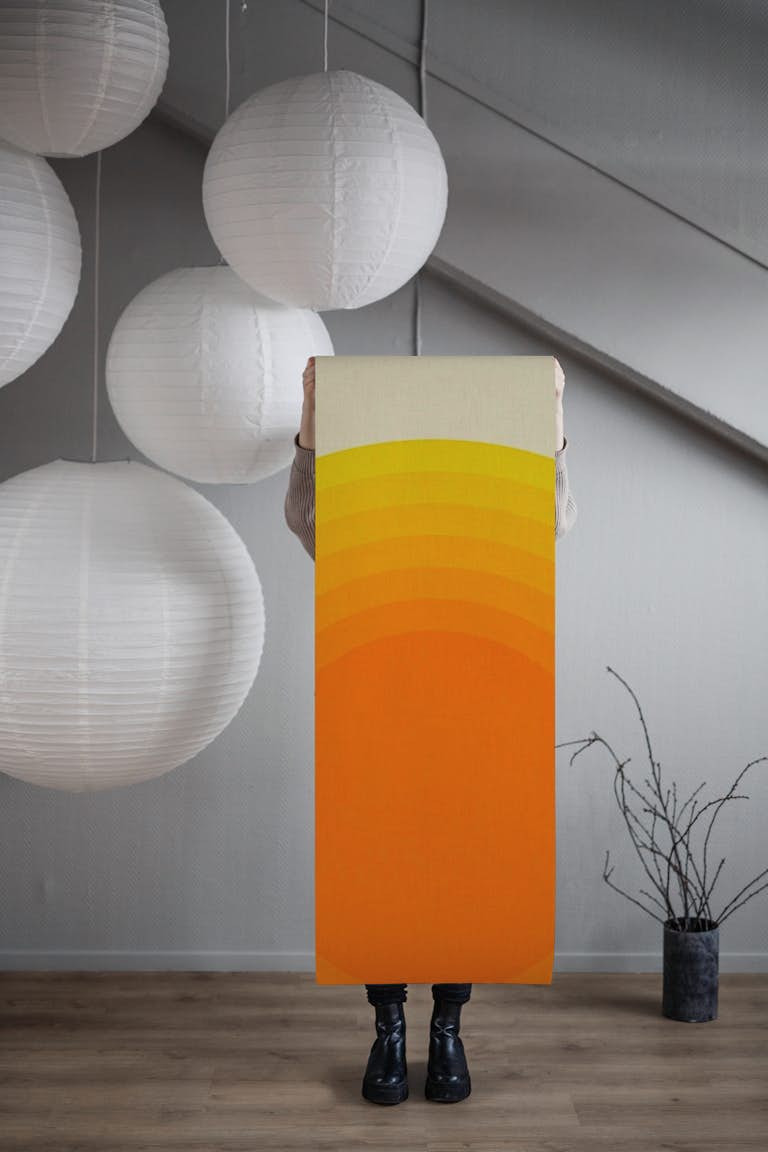 Happy rising sun wallpaper roll