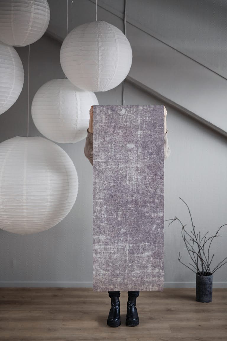 Antique Linen - Lilac papel pintado roll