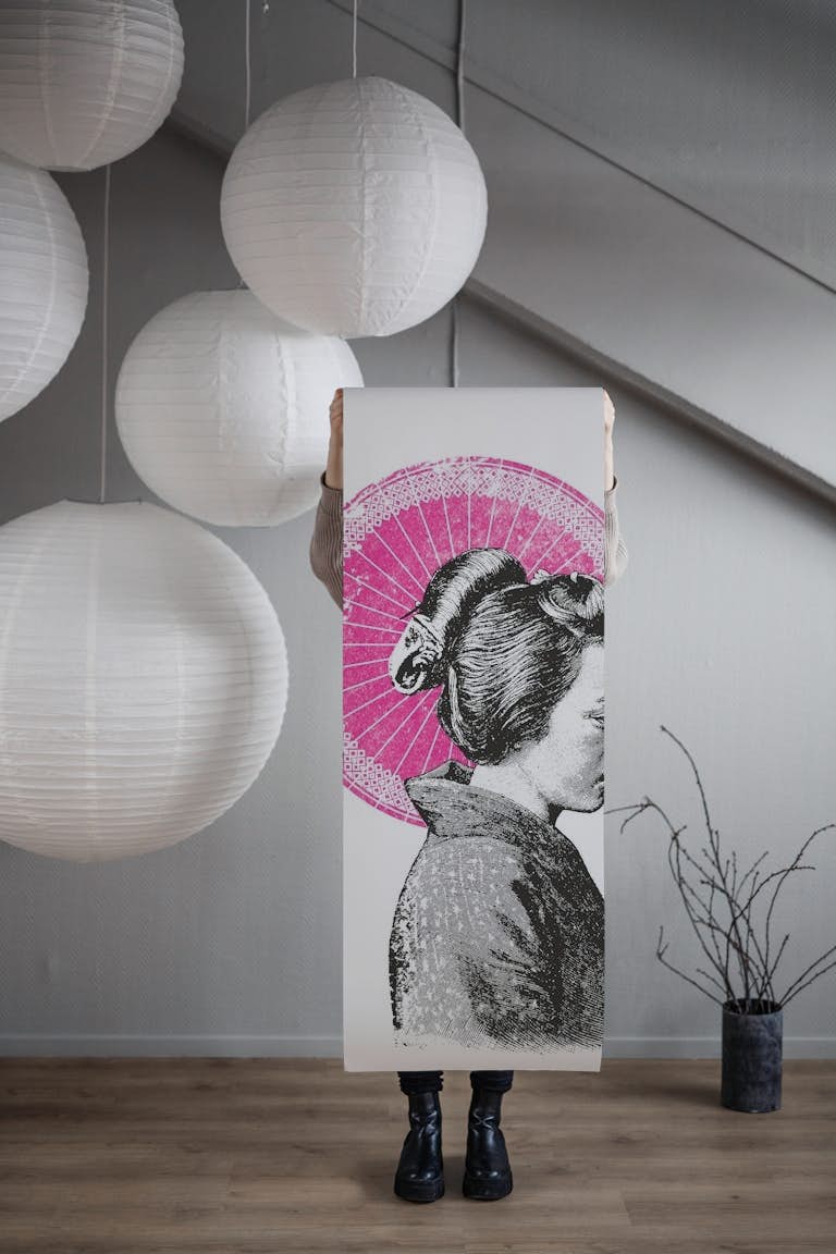 Geisha wallpaper roll