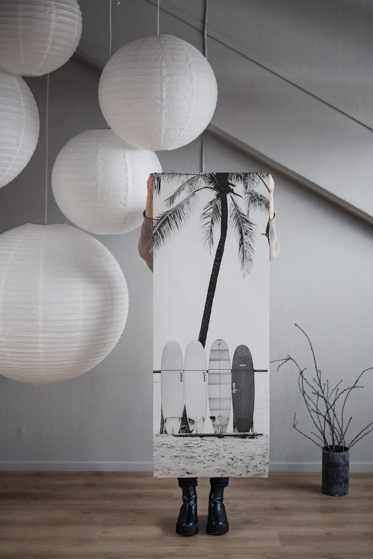 Surfboards wallpaper roll