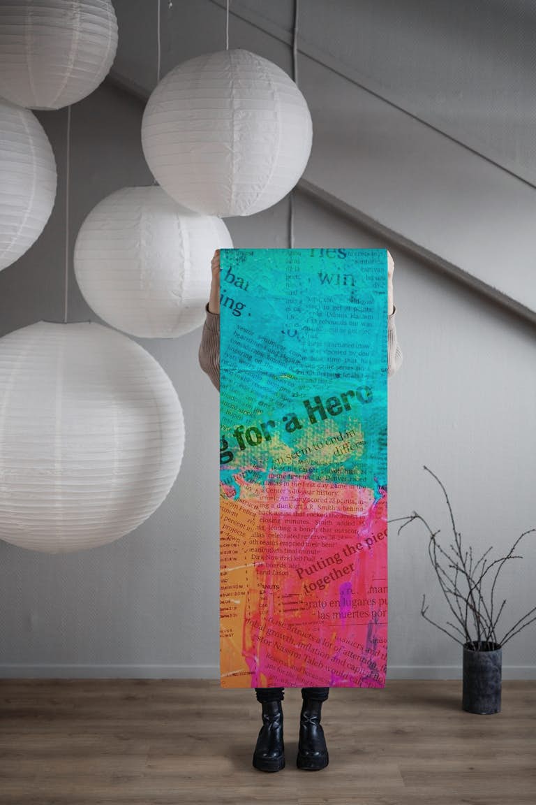 Colorful Art With Text tapety roll
