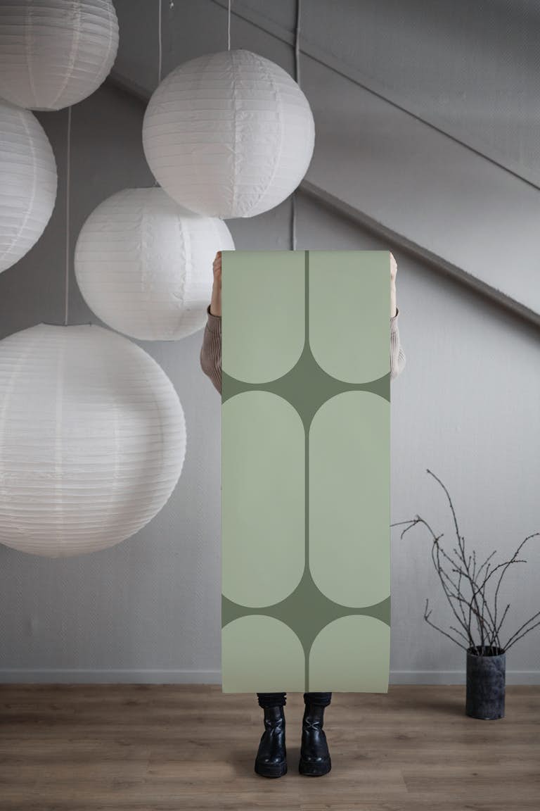 Minimal Bauhaus wallpaper roll