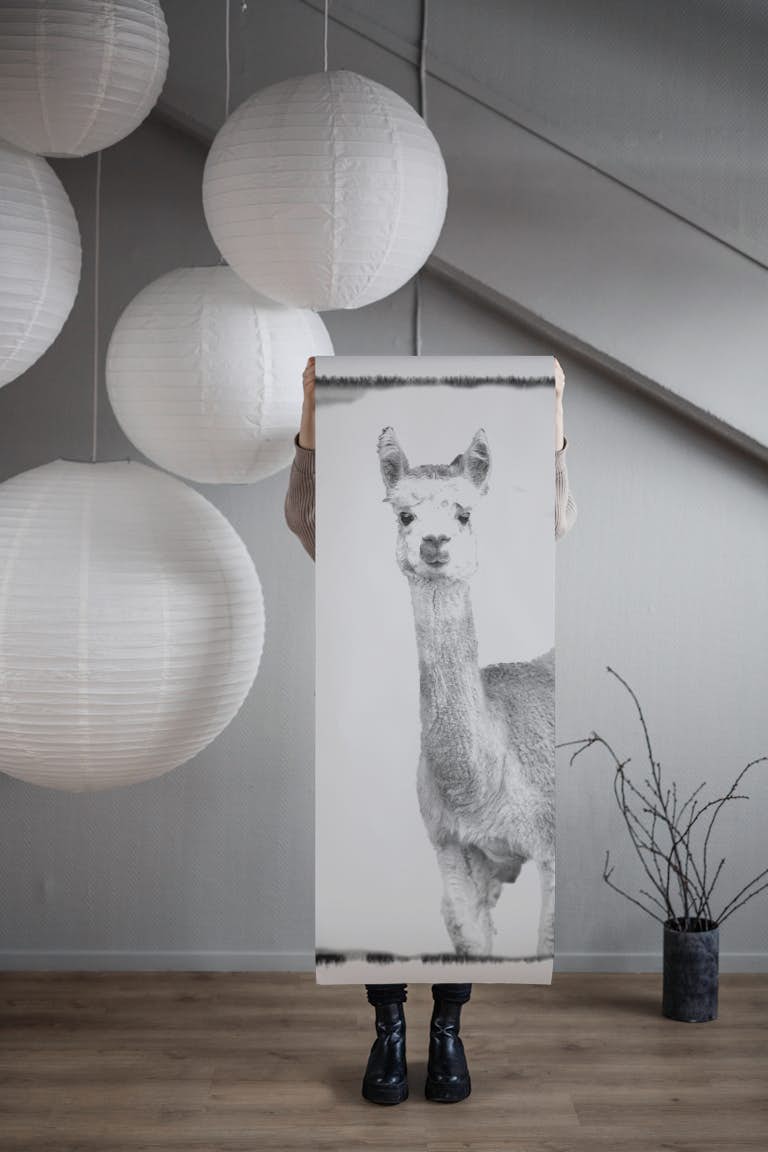 Alpaca Portrait papiers peint roll