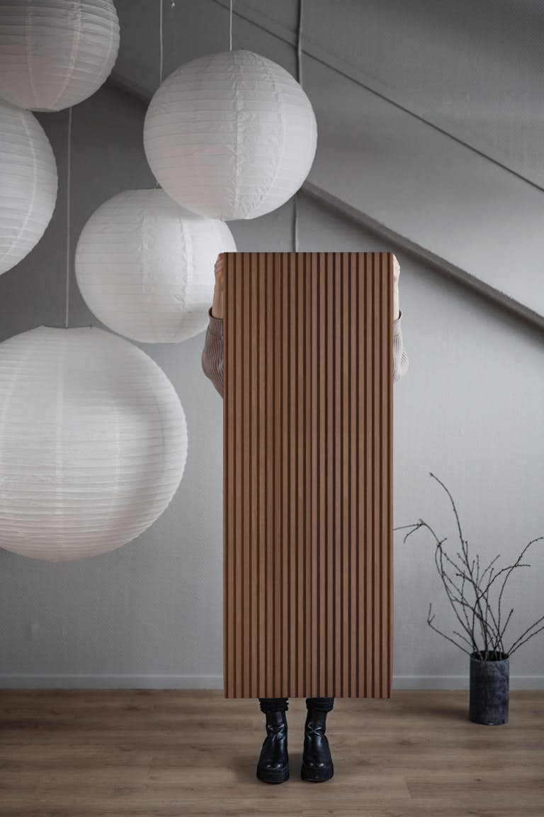 Acoustic wood wallpaper roll