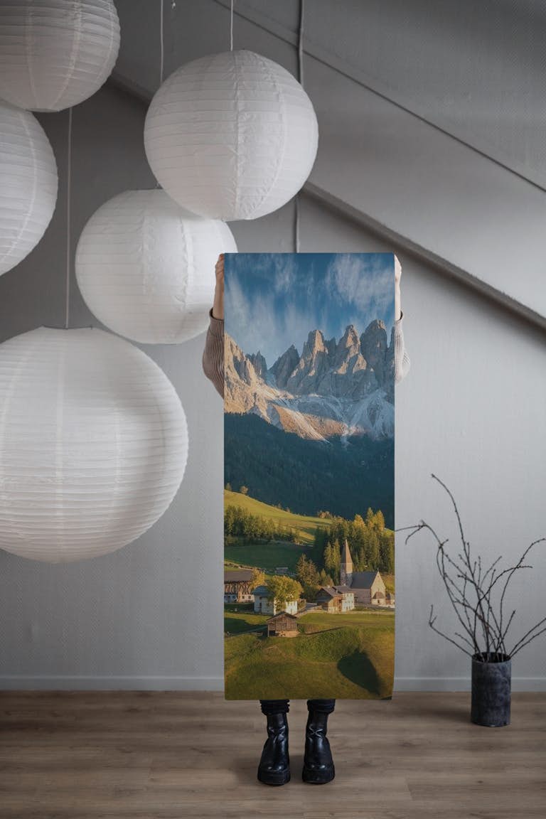 Dolomites - Santa Maddalena wallpaper roll