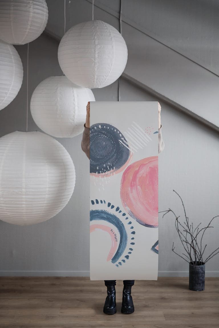 Abstract circles wallpaper roll