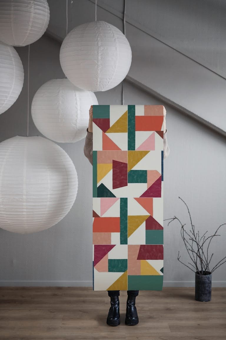 Tangram Wall Tiles One behang roll