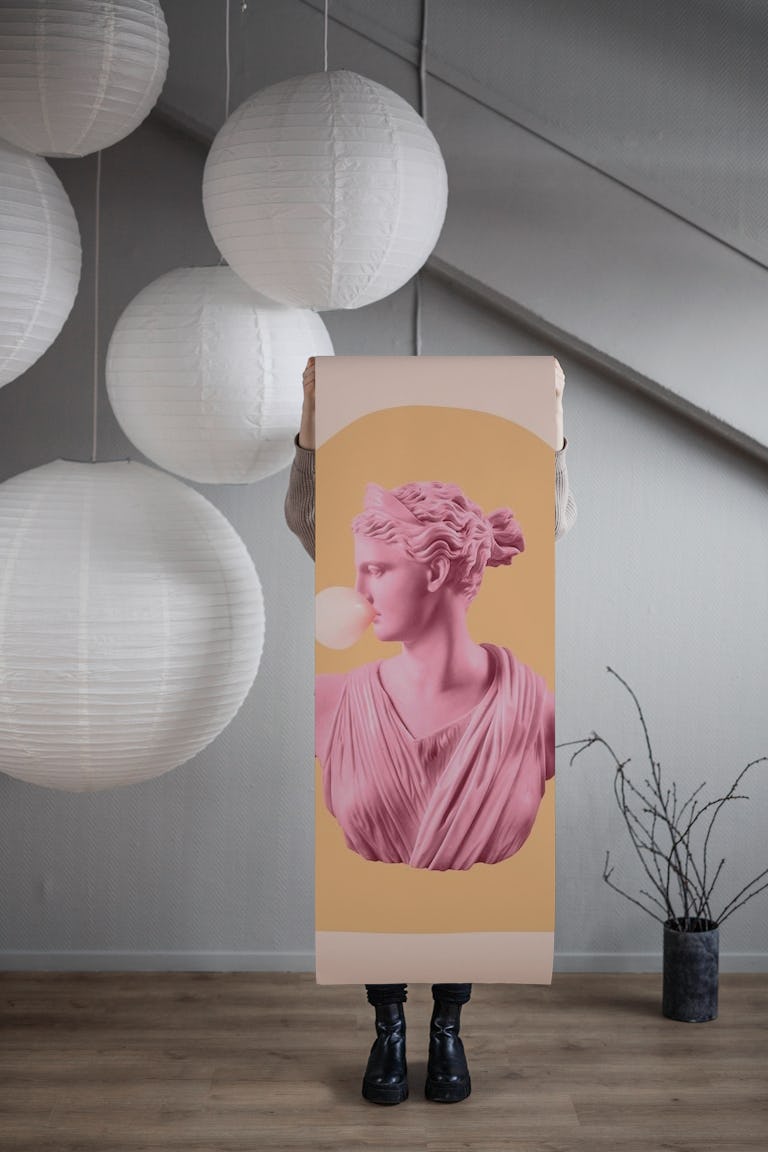 Bubble-Gum Goddess wallpaper roll